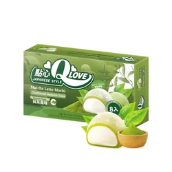 Qlove japonski piškoti Matcha Latte Mini Mochi 80 g