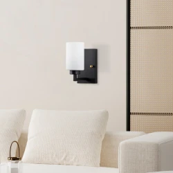 Opviq Zidna lampa E27 Socket, Crno-Bela