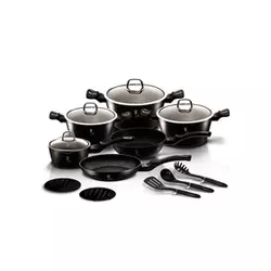 Berlinger Haus BH / 6155 Black Silver Collection set posode, 15 kosov