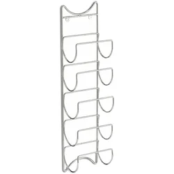 Zidni držač za flaše 15x10.5x61cm za 5 boca hrom Zeller