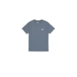 ALPHA INDUSTRIES Majica golobje modra/bela