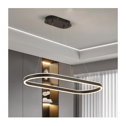 Brilagi - LED luster na sajli PONDIE LED/43W/230V 80x30 cm crna
