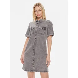 VERO MODA Dolga srajca Jennie  siv denim