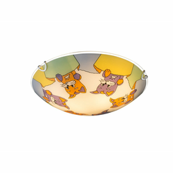 Globo 40606 - Dečije plafonsko svetlo KIDDY 2xE27ILLU/60W/230V