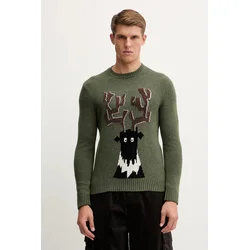 Pulover s primesjo volne EA7 Emporio Armani