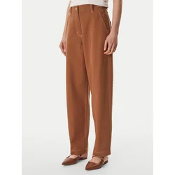 Guess Jeans hlače W6GB10 W1805 Rjava Relaxed Fit