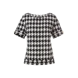 heine Bluza črna/bela