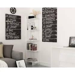 Hanah Home Polica 45x170x22cm Bela