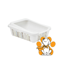 Moderna Hercules Tray + Rim Maasai 50cm, Toalet Za Mačke, Beli
