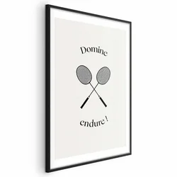 shumee Plakat - Poletne igre - badmintonski loparji na belem ozadju