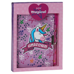Festa Dnevnik sa hemijskom olovkom Magical box Jednorog, Ljubičasti