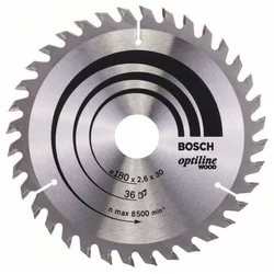 BOSCH List kružne testere Optiline Wood 180 x 30;20 x 2.6 mm. 36