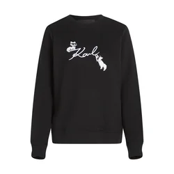 Karl Lagerfeld Majica črna/bela