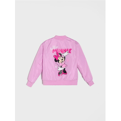 Sinsay - Bomber jakna sa printom na leđima Minnie Mouse - lavanda