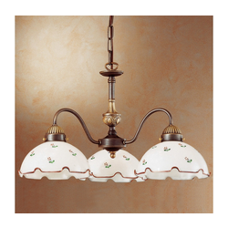 Kolarz 731.83.70 - Luster na lancu NONNA 3xE27/75W/230V crvena