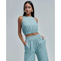 BWLDR Top Laila svetlo modra