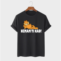 MAFIMI Muška majica Nemam ti kad, Crna