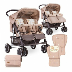 Bertoni Kolica za Blizance Twin Beige Bear Party (2019) + torba - 10020071954