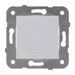 PANASONIC SREBRNA STIKALA Z ŽARNICO 16A PS005