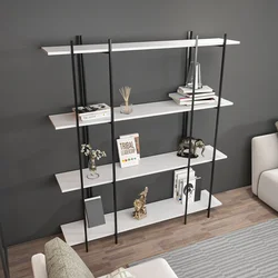 Hanah Home Polica 160x180x29,6cm Belo-Crna