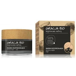 Maska na Bazi Aktivnog Uglja za Detoksikaciju Kože Lica Vegan GRACJA BIO - Kozmo Shop Online
