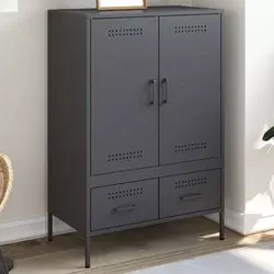 Visoka komoda antracit 68x39x101,5 cm od čelika