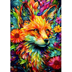 Enjoy - Puzzle Cvetlični vrt Fox - 1 000 kosov