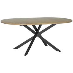MID.YOU jedilna miza (dolžina/širina/višina: 180/100/75cm), barva hrasta