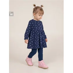 Sinsay - Pamučna babydoll haljina sa cvetnim motivom - mornarsko