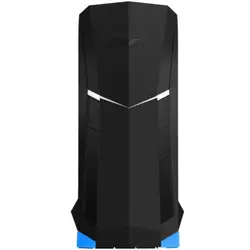 SilverStone RAVEN RVX01BA-W USB 3.0, Tower ATX, w/ window kit, 3 x AP122 included, Black with blue trim [24]