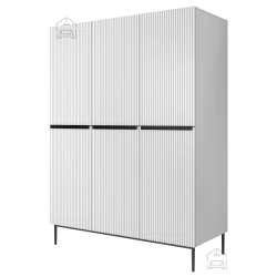 Garderobna omara Nicole 150 3D - bela