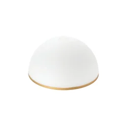 Zamensko staklo za luster i podnu lampu OLD LAMP E27, prečnik 30 cm, bela/zlatna