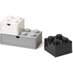LEGO stone fioke set (3 kom): Crna, bela, siva