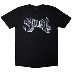 Ghost Chrome Logo Black S Majica