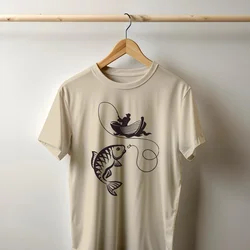 Camiseta Majica sa štampanim printom Cam 429, Muška, Krem