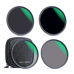 K&F 49MM Nano-X Series,Green Coated, ND4+ND8+ND64+ND1000 Filter Kit