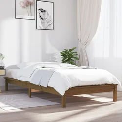 Okvir za krevet boja meda 90 x 200 cm od masivne borovine