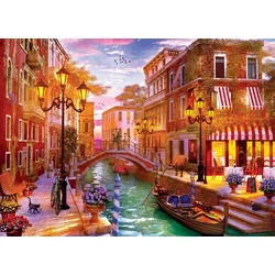 EuroGraphics Sončni zahod nad Benetkami Puzzle 1000 kosov