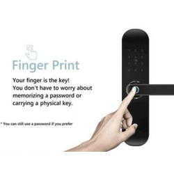 Gembird ZIGBEE-SMART-LOCK-WD002 zigbee fingerprint lock home security door smart lock WiFi remote ca