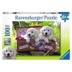 Ravensburger Slagalica Psi spremni za putovanje, 100 delova