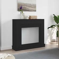 Okvir za kamin crni hrast 100x30x87,5 cm inženjerski drvo
