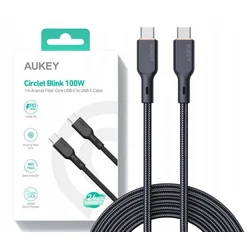 Aukey USB-C na USB-C kabel, 1m, 100W PD, 5A