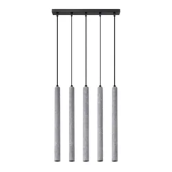 Sollux SL.1274 - Luster na sajli PASTELO 5xG9/8W/230V beton