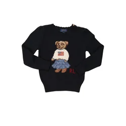 POLO RALPH LAUREN Pulover ICONIC BEAR, modra