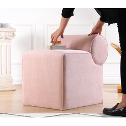 Atelier del Sofa Tabure 45x56x60cm, Roze