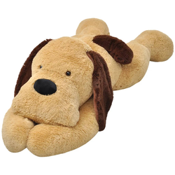 vidaXL Plišana igračka pas smeđi 120 cm