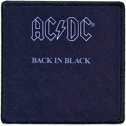 AC/DC Back In Black 2 Našitek za šivanje 86 x 86 mm