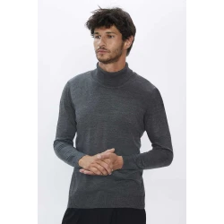 TUDORS Muška rolka Terry, Slim fit, Siva