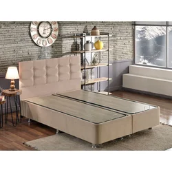 Hanah Home Osnova za krevet sa uzglavljem Polo, 140x100x190 cm, Smeđa