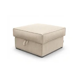 Taburet SMART COSARO XL s shranjevalnim prostorom 71x71 cm, kremni